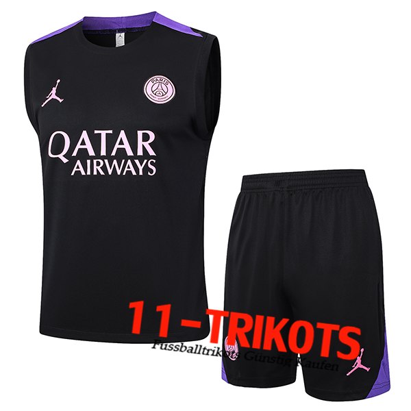 PSG Trainings-Tanktop Schwarz/lila 2024/2025