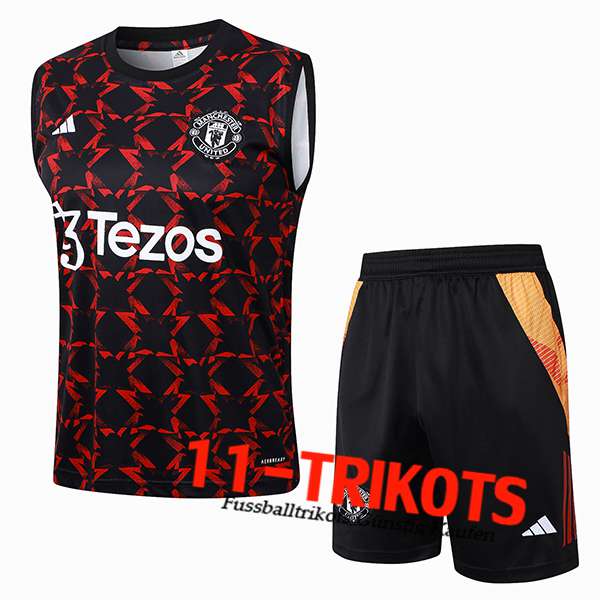 Manchester United Trainings-Tanktop Schwarz/Rot 2024/2025