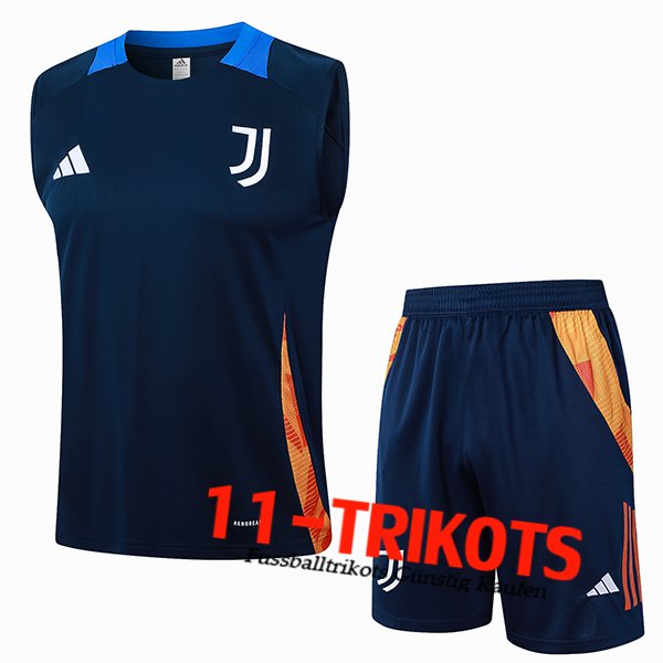 Juventus Trainings-Tanktop Königsblau 2024/2025