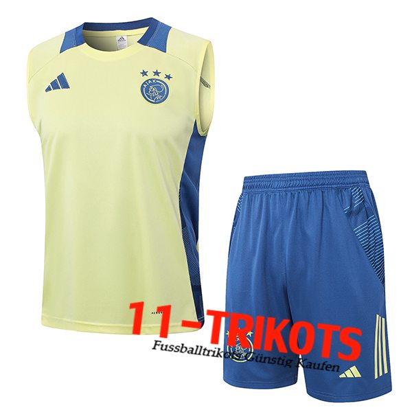 Ajax Trainings-Tanktop Gelb/Blau 2024/2025