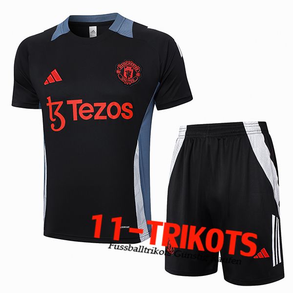 Manchester United Trainingstrikot Schwarz/Grau/Weiß 2024/2025