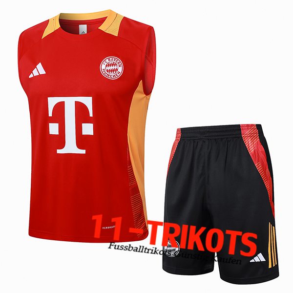 Bayern Munchen Trainings-Tanktop Rot/Gelb 2024/2025