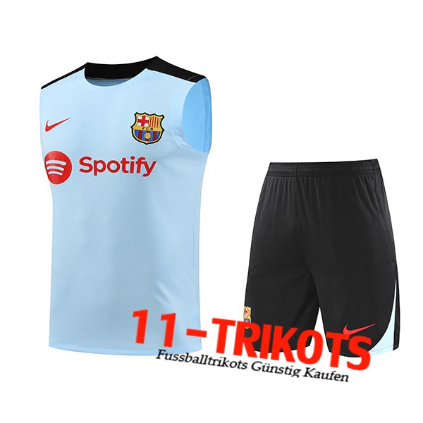 FC Barcelona Trainings-Tanktop Blau/Schwarz 2024/2025