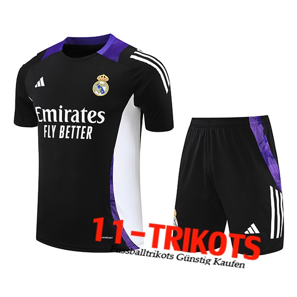 Real Madrid Trainingstrikot Schwarz/lila/Weiß 2024/2025