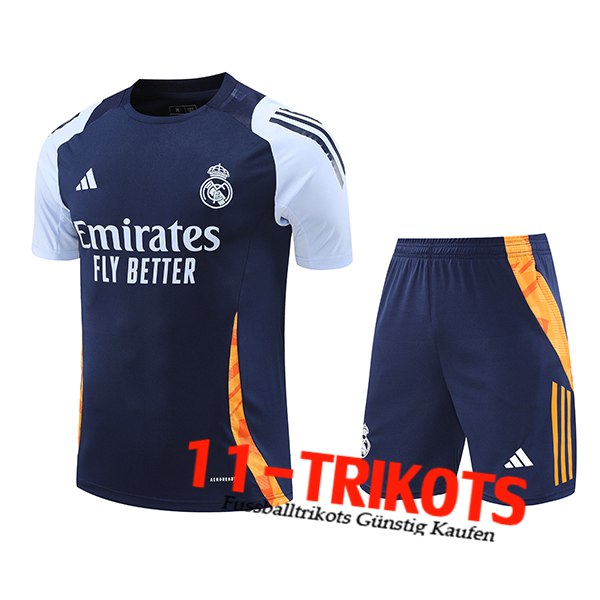 Real Madrid Trainingstrikot Blau/Orange 2024/2025