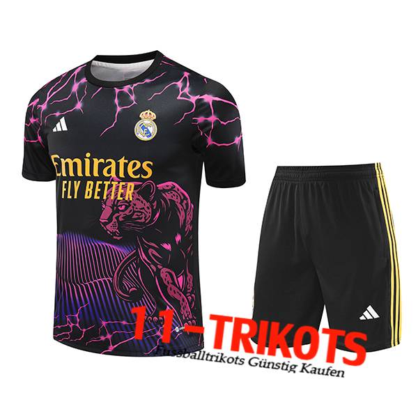 Real Madrid Trainingstrikot Schwarz/lila/Gelb 2024/2025