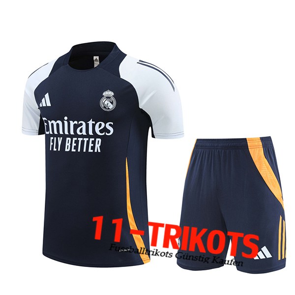 Real Madrid Trainingstrikot Blau/Weiß/Gelb 2024/2025