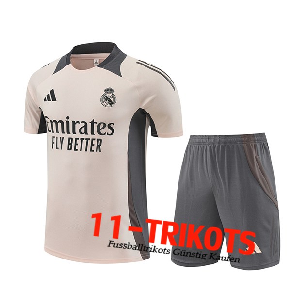 Real Madrid Trainingstrikot Beige/Grau 2024/2025