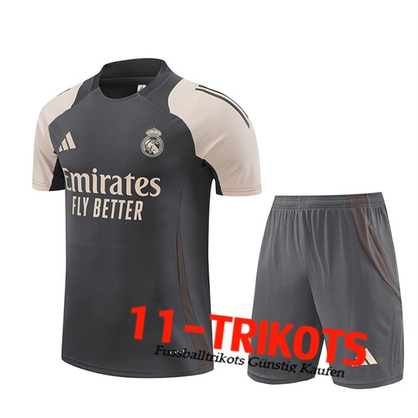 Real Madrid Trainingstrikot Grau/Beige 2024/2025