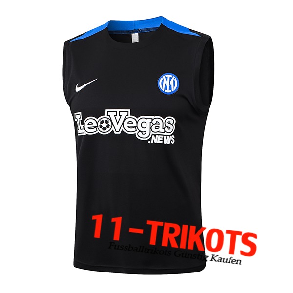 Inter Milan Trainings-Tanktop Schwarz/Blau 2024/2025 -02