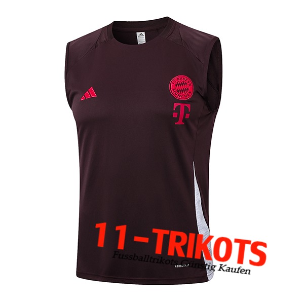 Bayern Munchen Trainings-Tanktop Braun 2024/2025