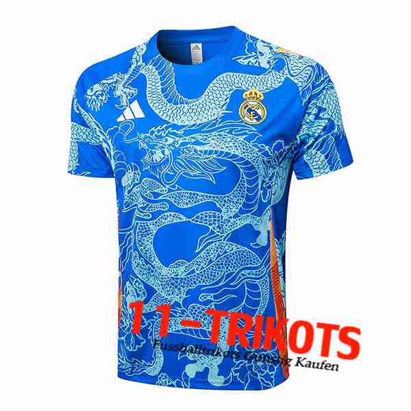 Real Madrid Trainingstrikot Blau 2024/2025