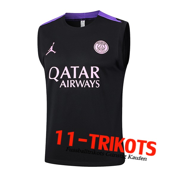 PSG Trainings-Tanktop Schwarz/lila 2024/2025