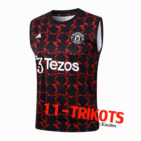 Manchester United Trainings-Tanktop Schwarz/Rot 2024/2025