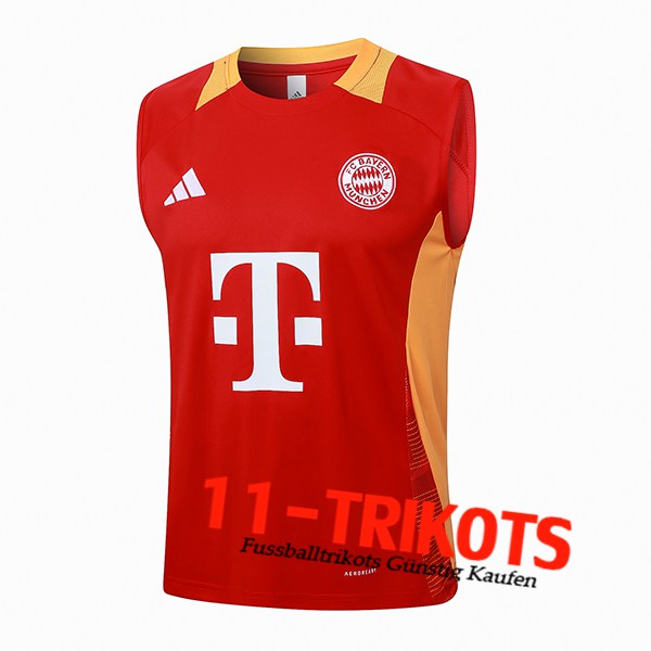 Bayern Munchen Trainings-Tanktop Rot/Gelb 2024/2025