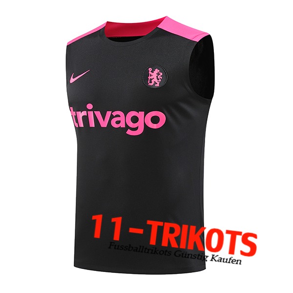 FC Chelsea Trainings-Tanktop Schwarz/lila 2024/2025