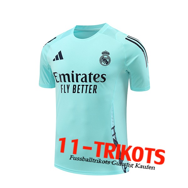 Real Madrid Trainingstrikot Grün/Blau 2024/2025