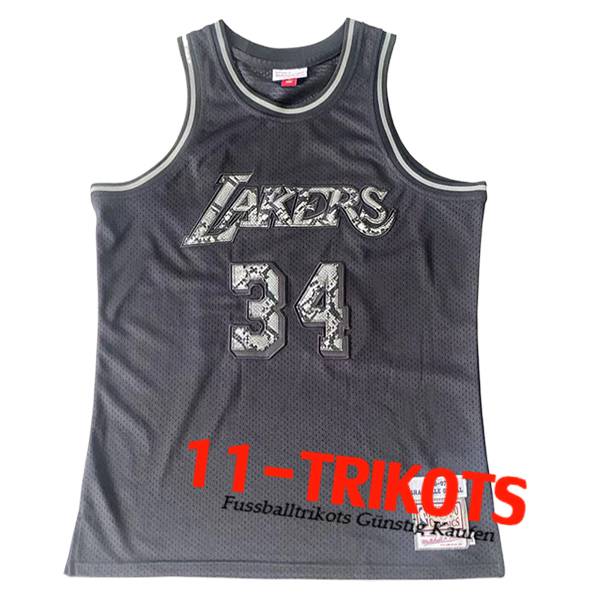 Los Angeles Lakers NBA Trikot (O'NEAL #34) 2024/25 Schwarz/Grau