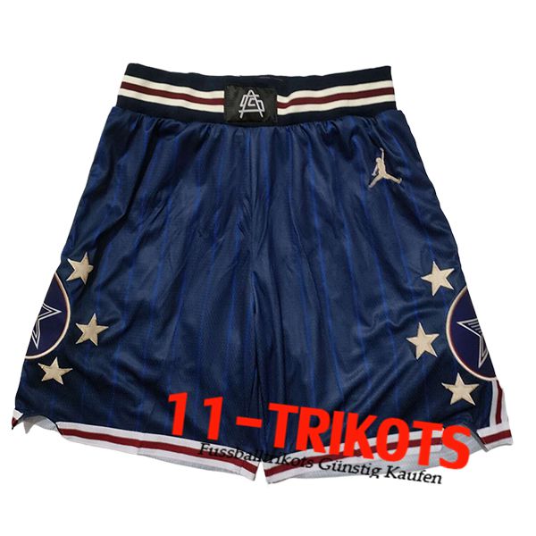 American All-Star Shorts NBA 2024/25 Blau/Gelb -03