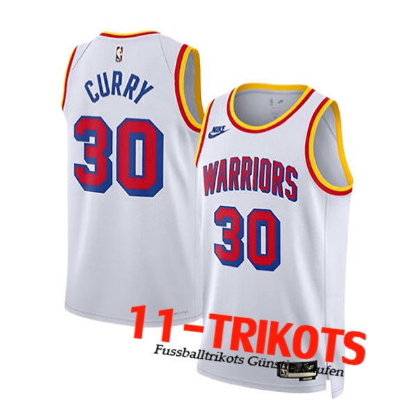 Golden State Warriors NBA Trikot (CURRY #30) 2024/25 Weiß/Rot/Gelb