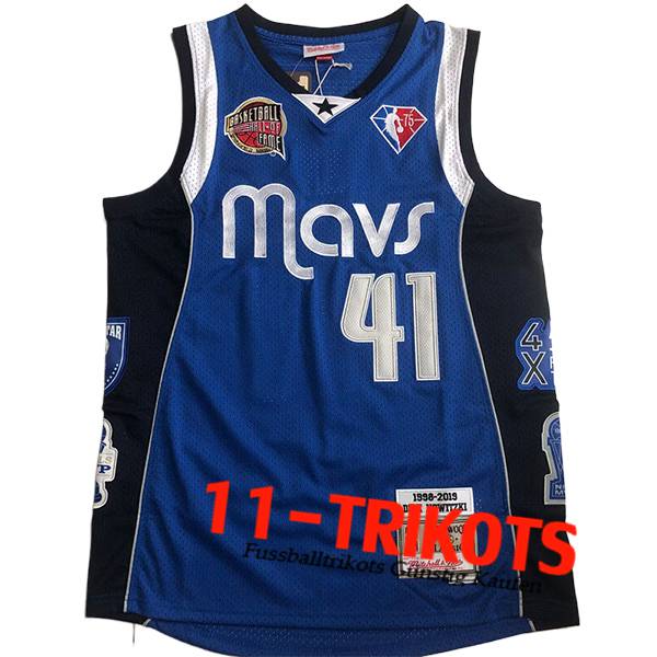 Dallas Mavericks NBA Trikot (NOWITZKI #41) 2024/25 Blau/Weiß