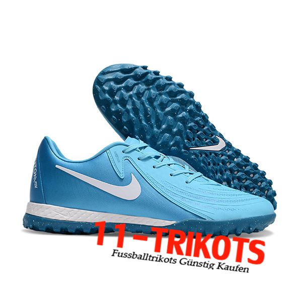 Nike Fussballschuhe Phantom GX II ACAD LV8 TF Blau/Weiß