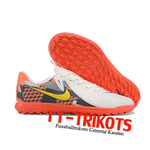 Nike Fussballschuhe PHANTOM GX II CLUB TF Weiß/Orange/Grau