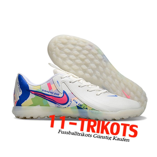 Nike Fussballschuhe PHANTOM GX II CLUB TF Weiß/Grün/Rosa