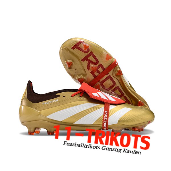 Adidas Fussballschuhe Predator Elite Tongue FG Gelb/Weiß