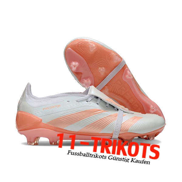 Adidas Fussballschuhe Predator Elite Tongue FG Weiß/Rosa