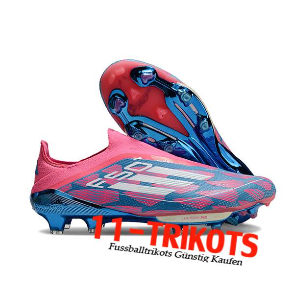 Adidas Fussballschuhe F50+ FG Rosa/Blau/Weiß