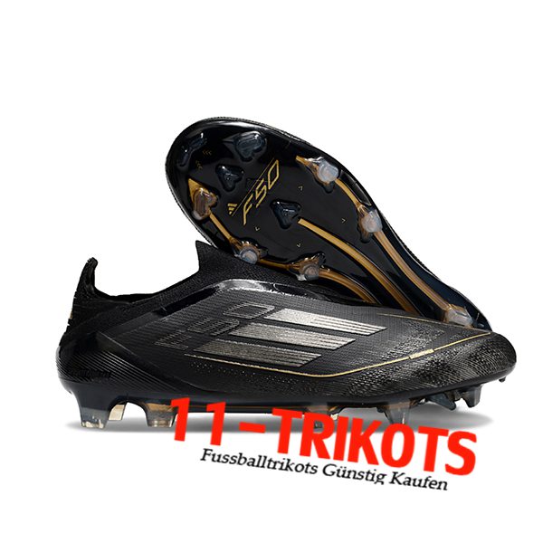 Adidas Fussballschuhe F50 Elite Laceless FG Schwarz