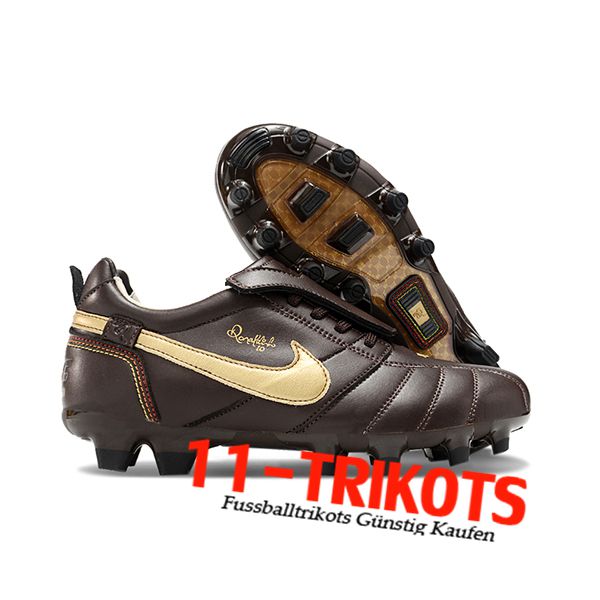 Nike Fussballschuhe Tiempo Legend R10 Elite FG Braun/Beige