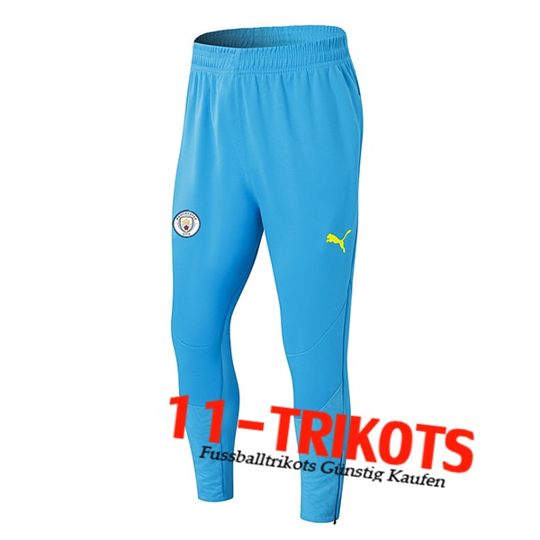 Manchester City Trainingshose Blau/Gelb 2024/2025