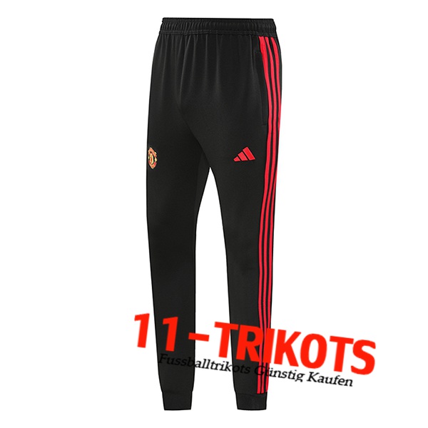 Manchester United Trainingshose Schwarz/Rot 2024/2025