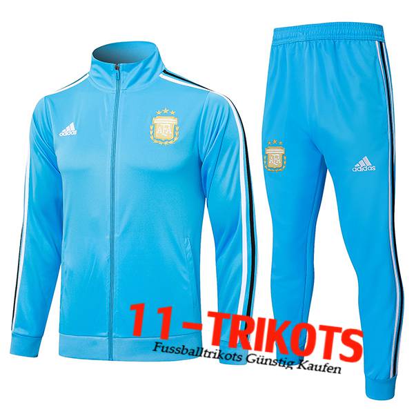 Argentinien Trainingsanzug Trainingsjacke Blau 2024/2025