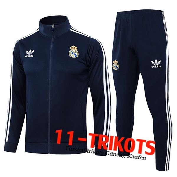 Real Madrid Trainingsanzug Trainingsjacke Königsblau 2024/2025