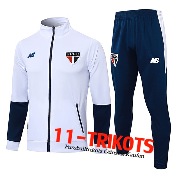 Sao Paulo FC Trainingsanzug Trainingsjacke Weiß/Blau 2024/2025