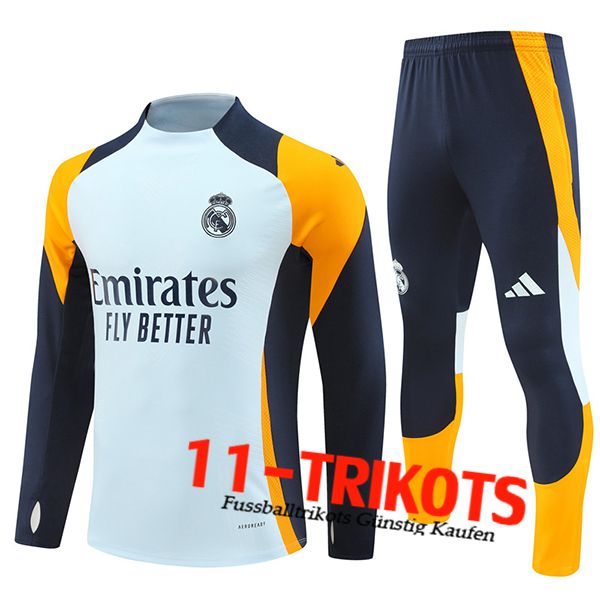 Real Madrid Trainingsanzug Blau/Orange 2024/2025