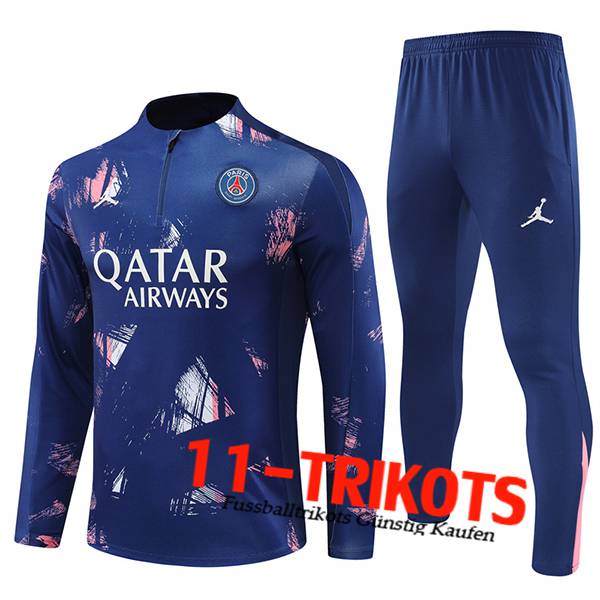 PSG Trainingsanzug Blau/Rosa 2024/2025