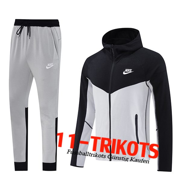 Nike Trainingsanzug Mit Kapuze Trainingsjacke Windbreaker Grau/Schwarz 2024/2025