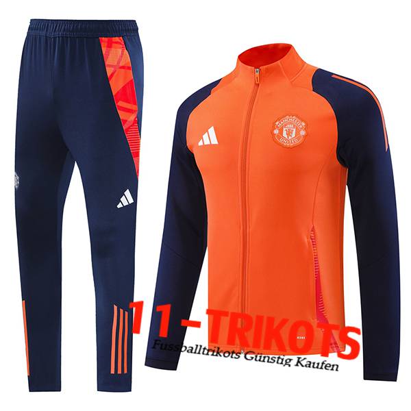 Manchester United Trainingsanzug Trainingsjacke Orange/lila 2024/2025