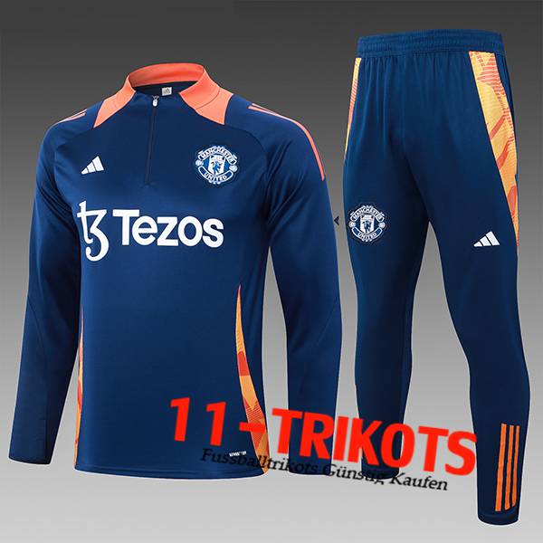 Manchester United Trainingsanzug Kinder lila/Orange 2024/2025