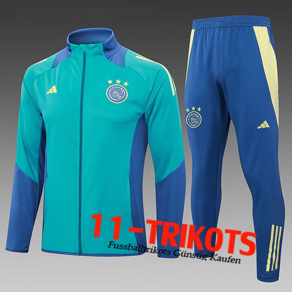 Ajax Trainingsanzug Kinder Grün/Blau 2024/2025