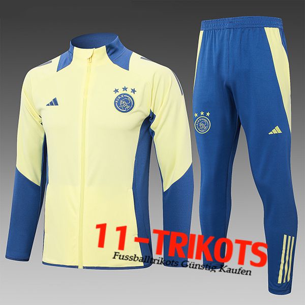 Ajax Trainingsanzug Kinder Gelb/Blau 2024/2025 -02