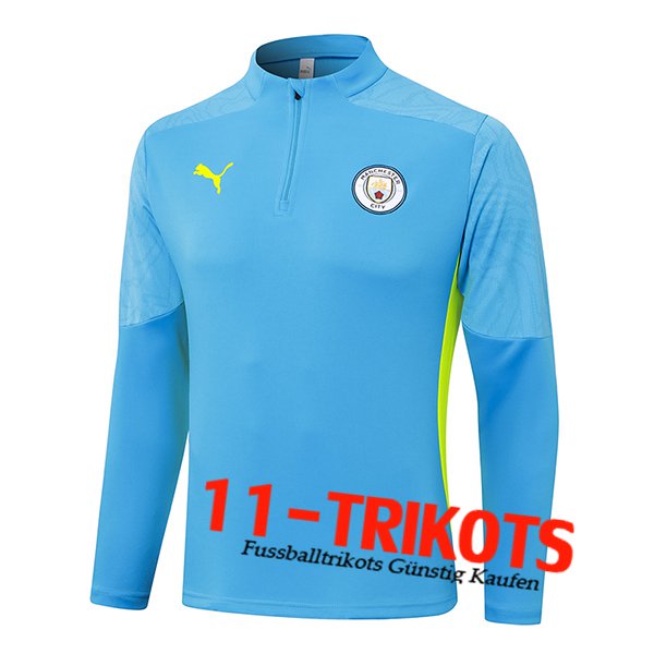 Manchester City Training Sweatshirt Blau/Gelb 2024/2025