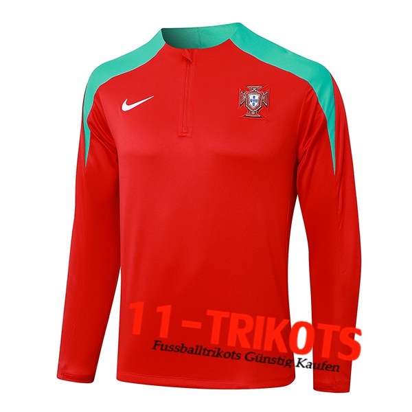 Portugal Training Sweatshirt Rot/Grün 2024/2025