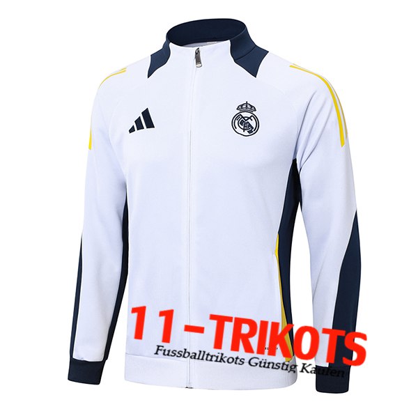 Real Madrid Trainingsjacke Weiß/Blau/Gelb 2024/2025