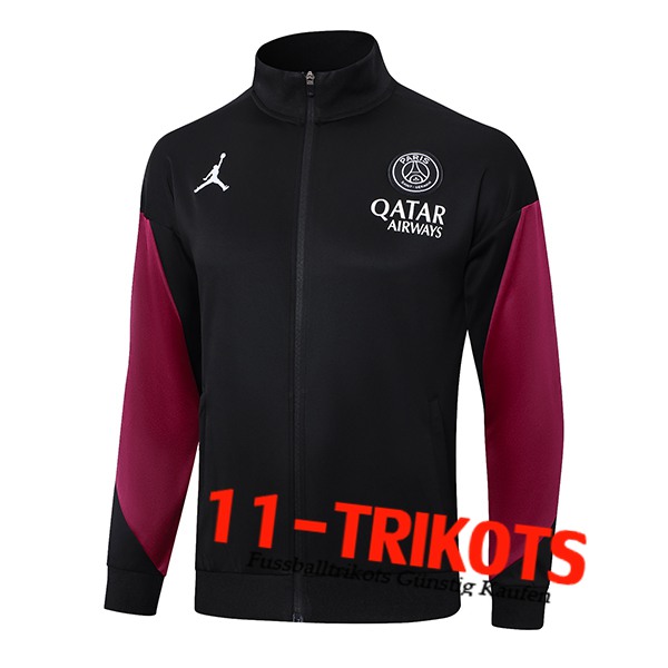 PSG Trainingsjacke Schwarz/Rot 2024/2025 -02