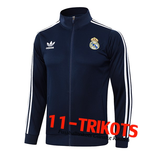 Real Madrid Trainingsjacke Königsblau 2024/2025